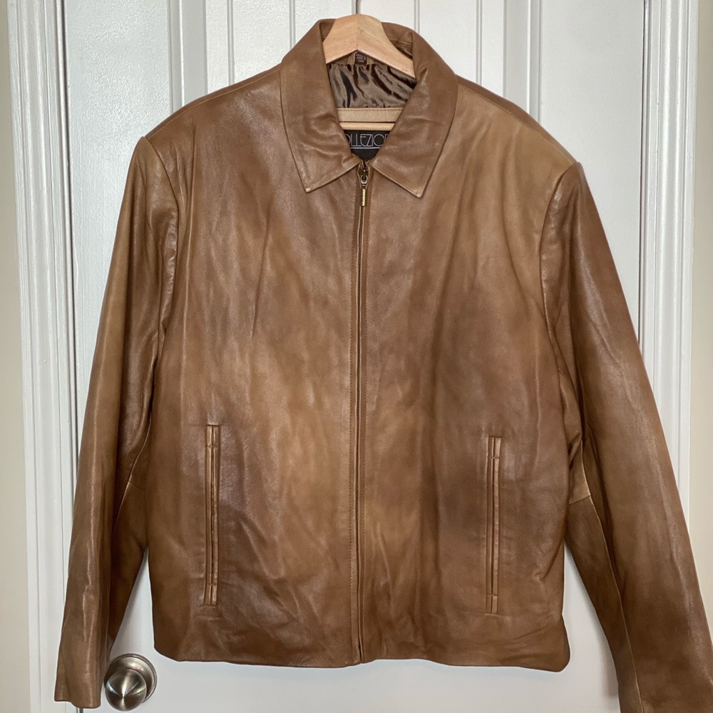 Men’s 100% leather jacket